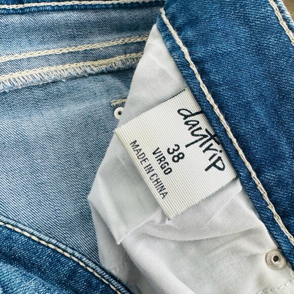 Daytrip Capri High Rise Blue Jeans Women’s Size 38 - Picture 8 of 9